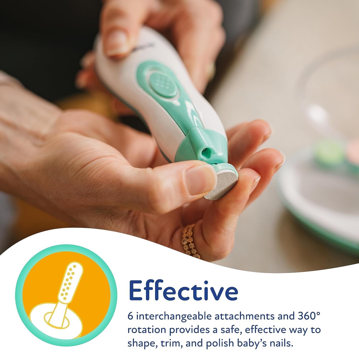 Electric Baby Nail Trimmer – Safe & Gentle Rechargeable