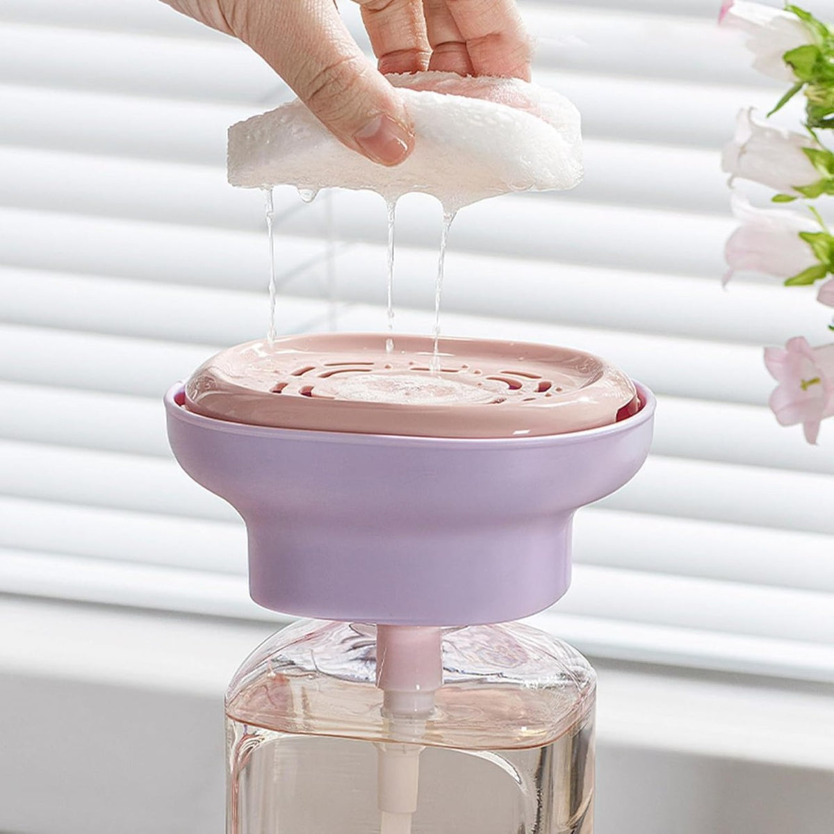 2-in-1 Detergent Dispenser with Sponge Holder