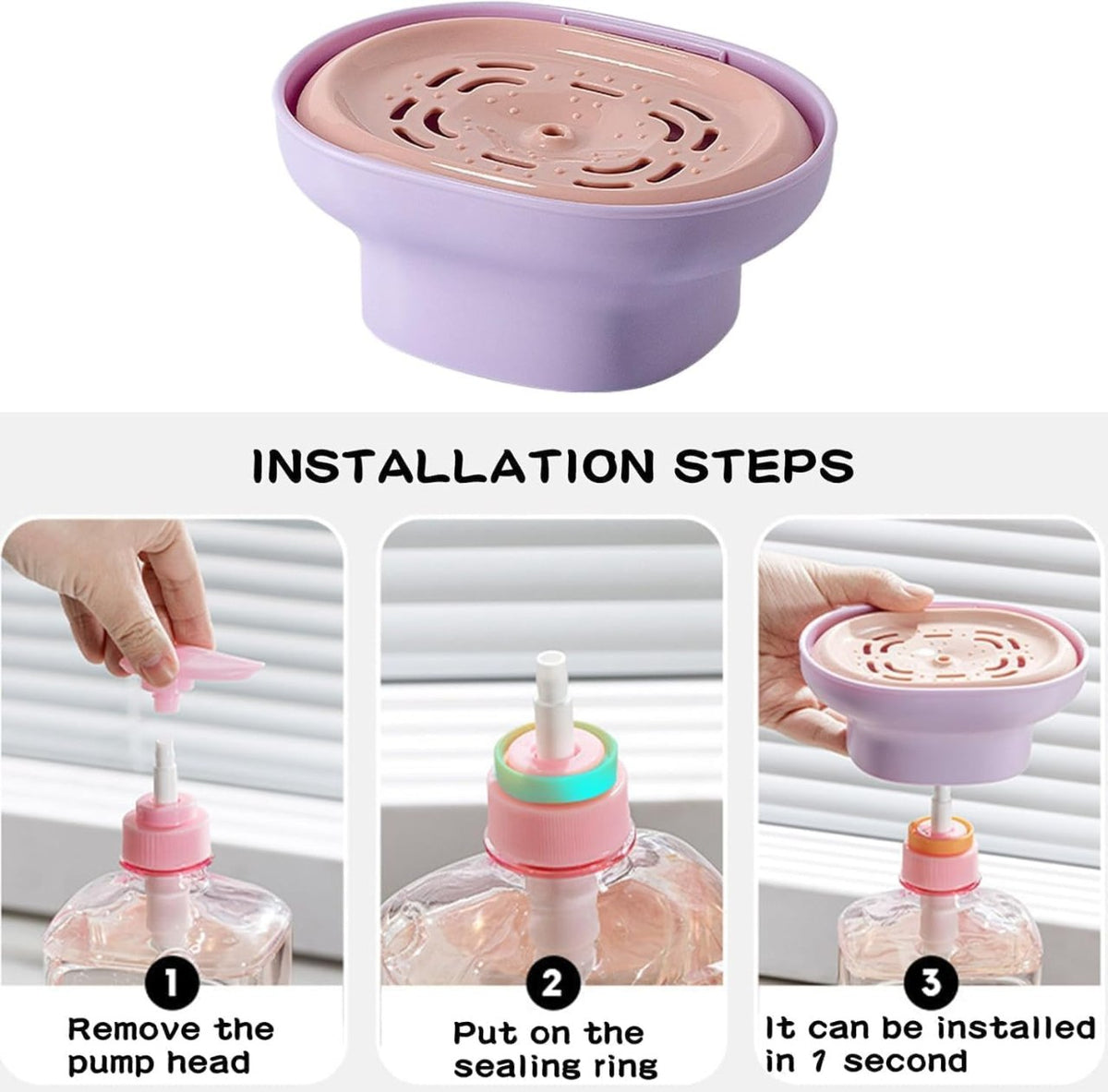 2-in-1 Detergent Dispenser with Sponge Holder