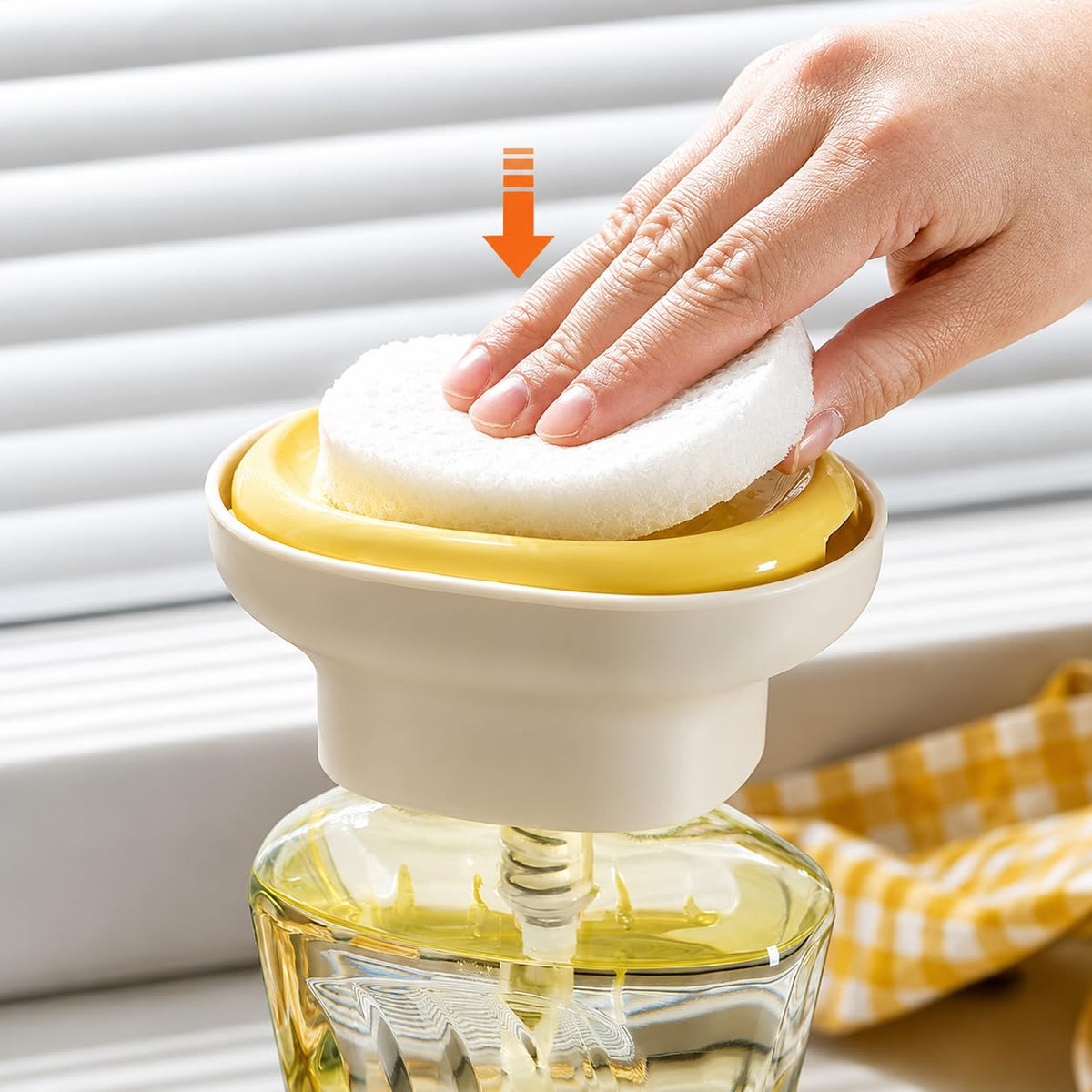 2-in-1 Detergent Dispenser with Sponge Holder
