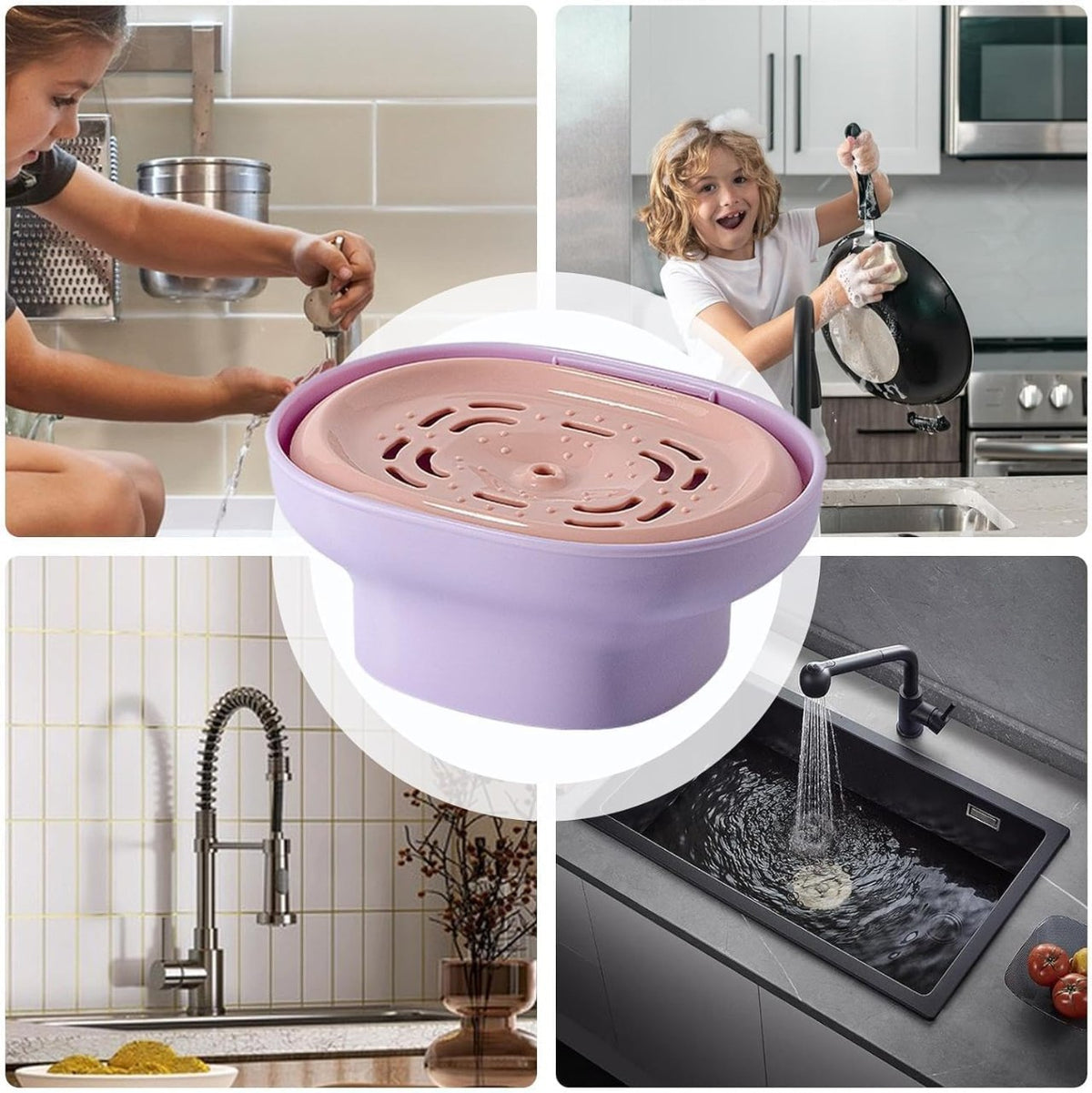 2-in-1 Detergent Dispenser with Sponge Holder